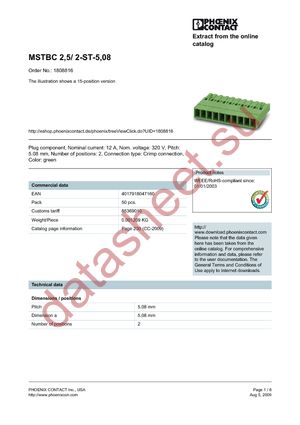 1808816 datasheet  